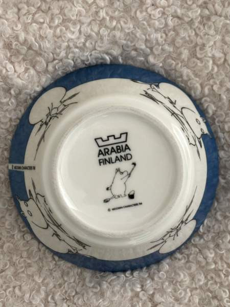 Arabian Muumi astiaston Muumipeikko kulho Helsinki - valokuva 2