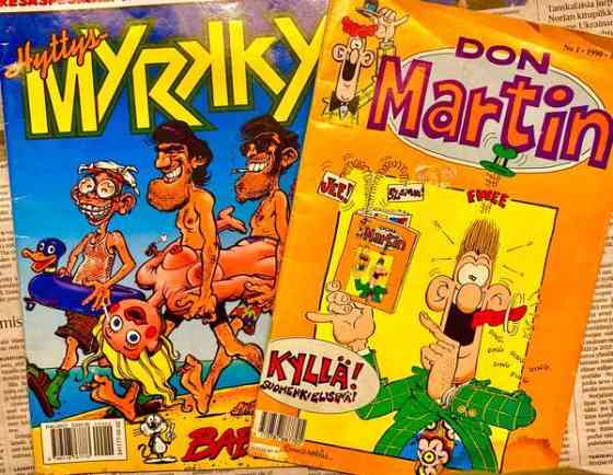Lehdet Don Martin ja Hyttys Myrkky Helsinki