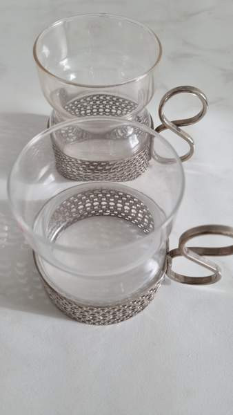 Hopean väriset Tsaikka-lasit 10 kpl Hyvinkää - valokuva 2