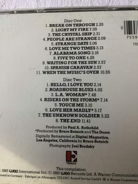 The Best of The Doors 2 x cd Helsinki – foto 4