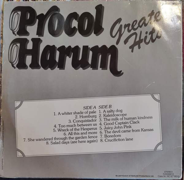 PROCOL HARUM Greatest Hits LP Tampere - photo 2