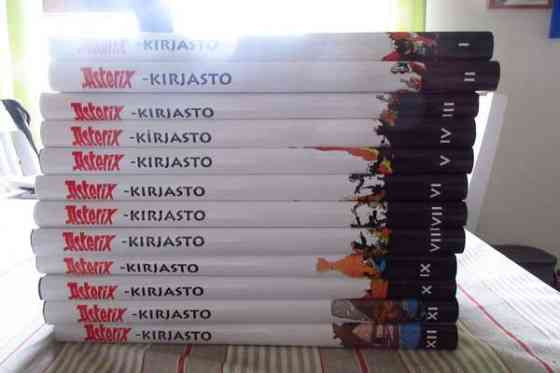 Asterix kirjasto hyväkuntoinen. Kunto näkyy kuvissa. Лахти