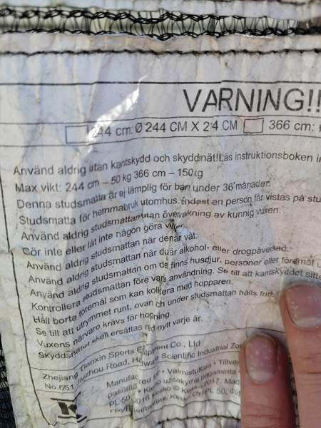 Trampoliini suojaverkolla Kerava – foto 3