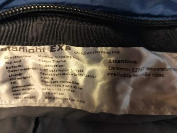 Deuter Starlight exp junior makuupussi Эспоо - изображение 7