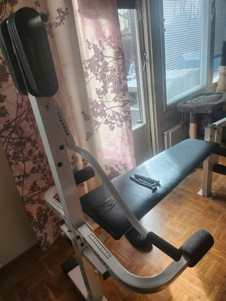 Vähän kikkailua vaativa kuntolaite, vahvat kumilenkit vastuksena. Tampere - valokuva 1