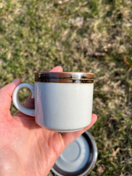 Arabia espresso muki ja aluslautanen Helsinki - valokuva 3