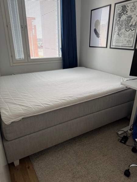 Jenkkisänky + petauspatja, 160cm x 200cm Oulu - photo 1