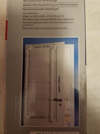 Ordex metal over door shoe storage rack for 12 pairs Espoo - valokuva 2