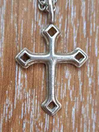 Kalevalan hopeinen Illusioni risti 3 cm Oulu
