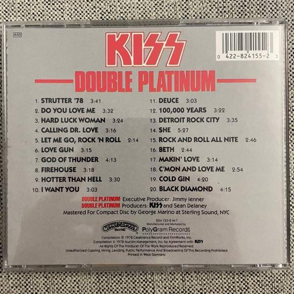 KISS : Animalize - Grazy Nights - Double Platinium Helsinki - photo 4