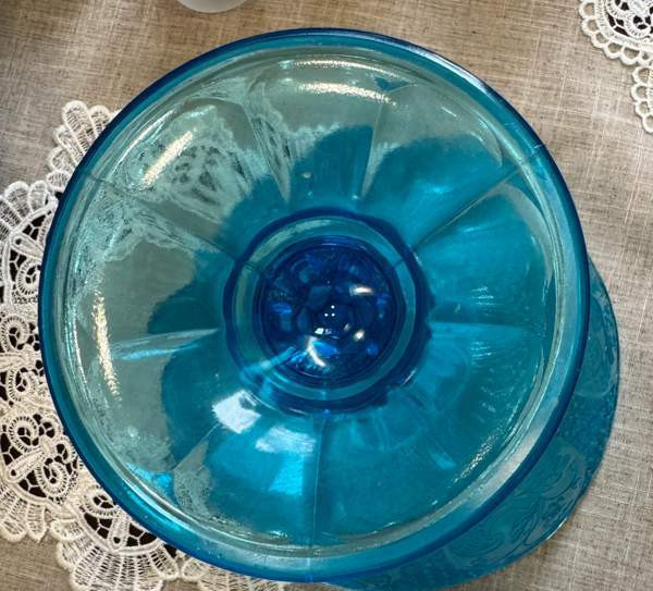 Riihimäen, turkoosin sininen iso tarjoilumalja Киркконумми - изображение 4