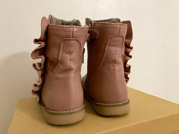 Tex-päällysteiset, villavuoriset vanhan roosan väriset nilkkurit koko 27 Helsinki - valokuva 4