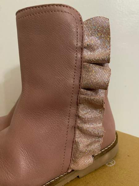 Tex-päällysteiset, villavuoriset vanhan roosan väriset nilkkurit koko 27 Helsinki - valokuva 7