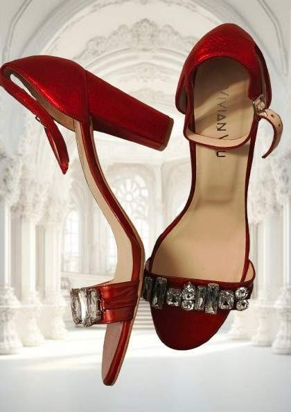 Punaiset juhlakengät | Koko 44 Tampere - valokuva 3