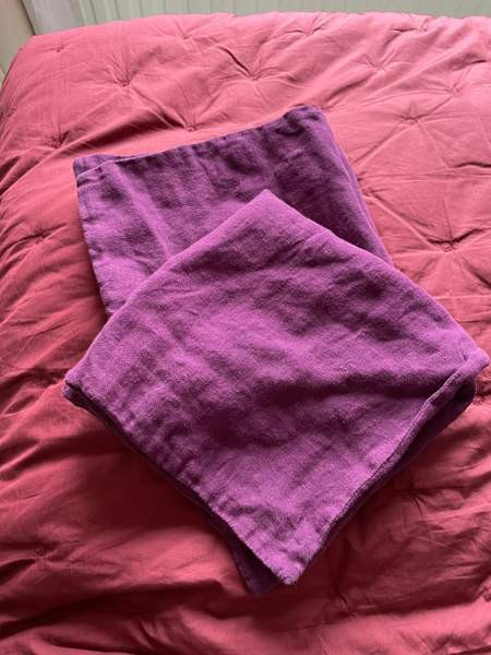 2 kpl liilat pellava koristetyynyliinat Helsinki - valokuva 5