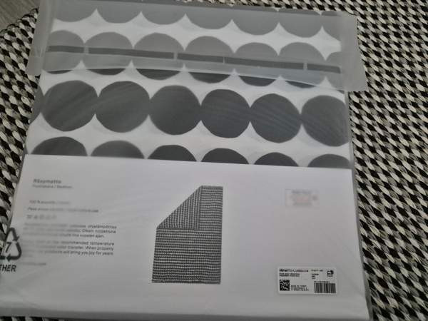 Uusi Marimekko Räsymatto pussilakana 150x210cm Alajärvi - valokuva 8