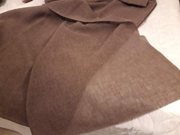 Ruskea verhokangas, pit. 2,67m, uusi ja puhdas Seinaejoki - photo 1