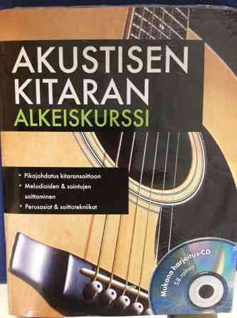 Akustisen Kitaran Alkeiskurssi Kirja + Cd / Uusi Varkaus