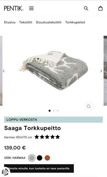 Pentik Saaga Torkkupeitto Naantali – foto 2