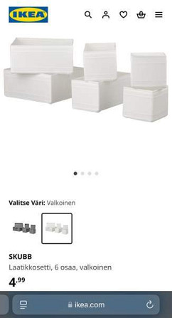 IKEA Bläddrare lokerikko + Skubb 6-osainen laatikkosetti Helsinki - photo 8