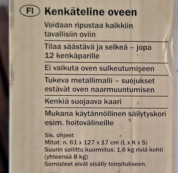 Kenkäteline Varkaus – foto 2