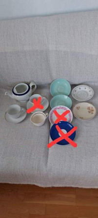 Teekannu, kahvikupit, lautaset, Arabia, EDULLISESTI Sotkamo – foto 1