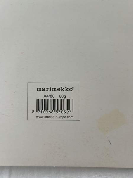 Marimekko vihreä pienet kivet vihko / kierrevihko A4/80, kuin uusi Espoo – foto 2