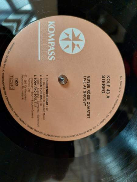 GUSSE RÖSSI live at GROOVY lp Pieksämäki - valokuva 5