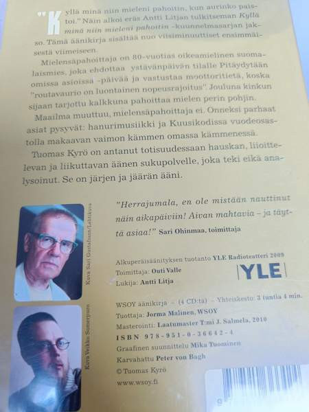 CD äänikirja: Tuomas Kyrö: Mielensä pahoittaja Yloejaervi - изображение 2