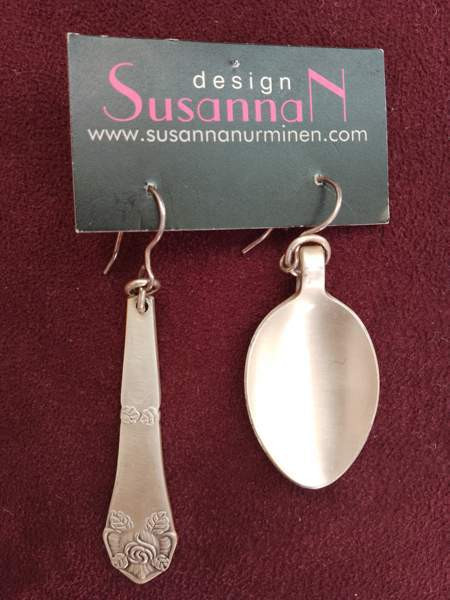 Uudet lusikka-korvakorut suojalakattu Leppävirta – foto 1