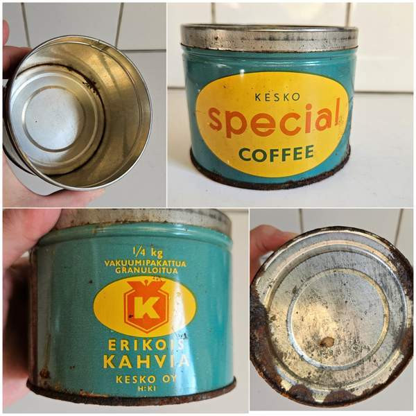 Kesko vintage peltipurkki kahvi purkki Helsinki – foto 1