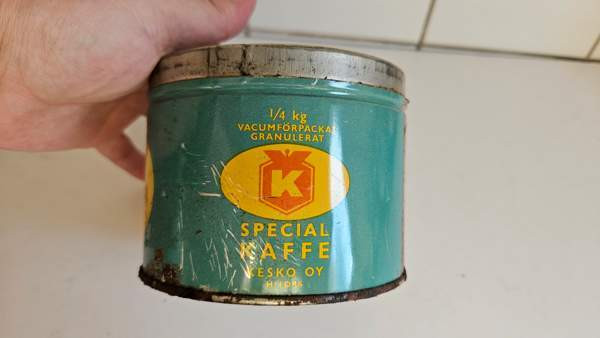 Kesko vintage peltipurkki kahvi purkki Helsinki – foto 7