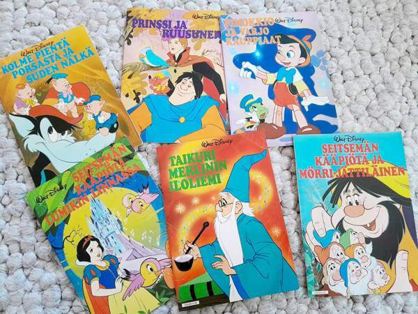 Walt Disney satukirjat 6kpl vanhat Jyvaeskylae – foto 1
