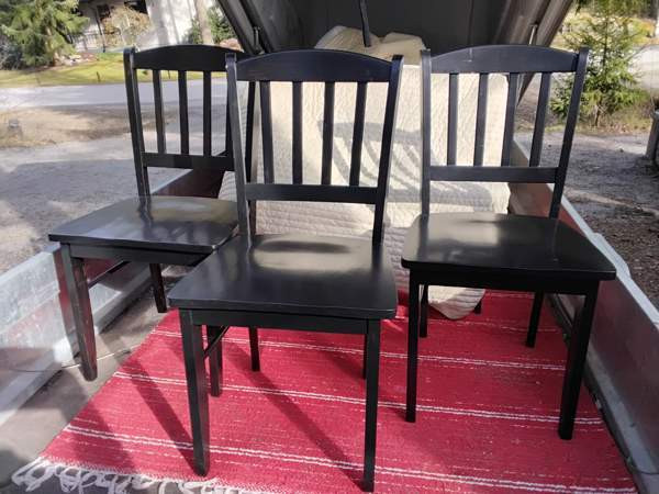 Musta keittiötuoli Kaarina - valokuva 1