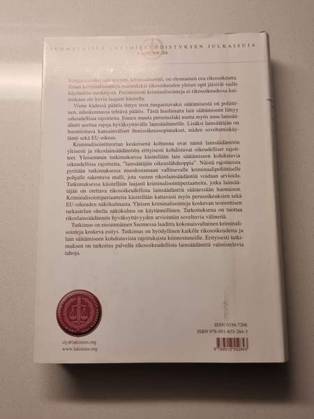 Sakari Melander: Kriminalisointiteoria Helsinki - valokuva 3