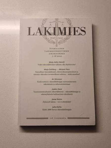 Lakimies 7-8/2020 Helsinki – foto 1