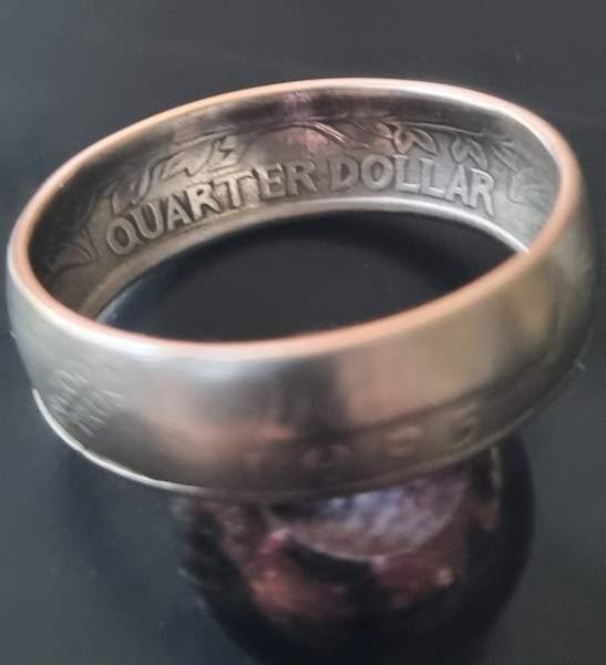 Kolikkosormus Amerikan quarter dollar. Ilmainen toimitus! Mustasaari - photo 2