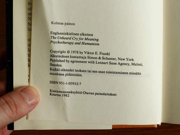 Viktor E. Frankl - Elämän tarkoitusta etsimässä Тампере - изображение 3