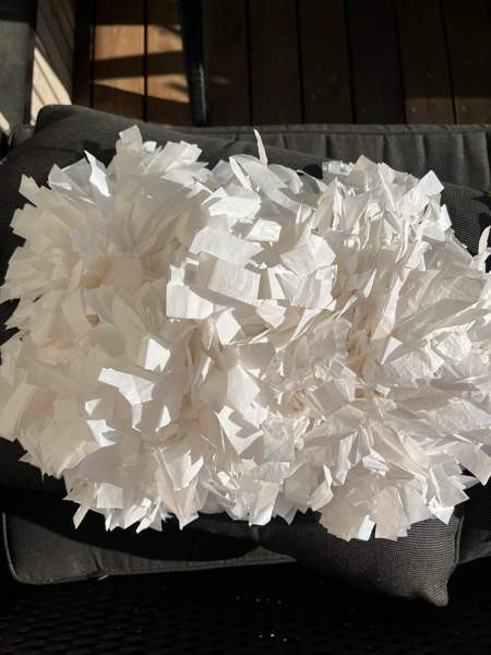 Valkoiset huiskat / pompomit Oulu - valokuva 1