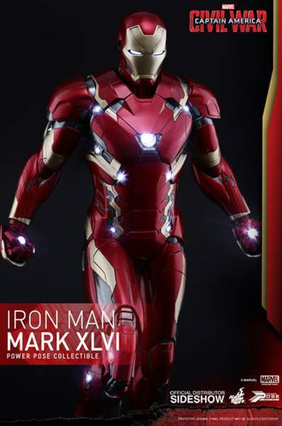 Hot Toys PPS003 Iron Man Mk XLVI Power Pose figuuri Тампере - изображение 7