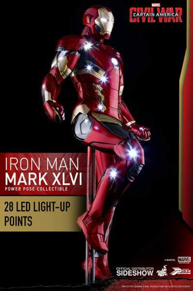 Hot Toys PPS003 Iron Man Mk XLVI Power Pose figuuri Тампере - изображение 8