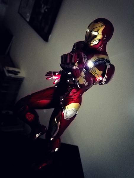Hot Toys PPS003 Iron Man Mk XLVI Power Pose figuuri Тампере - изображение 6