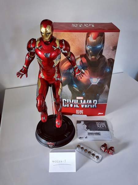 Hot Toys PPS003 Iron Man Mk XLVI Power Pose figuuri Тампере - изображение 1