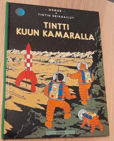 Päämääränä kuu + Tintti kuun kamaralla ( Kovakantiset ) Kerava - valokuva 2