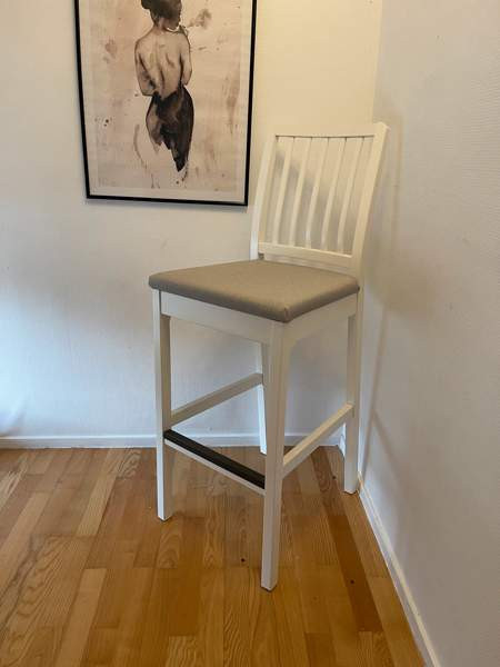 4kpl Baarituoli, valkoinen/vaaleanharmaa, 75 cm. Mänttä-Vilppula - photo 2