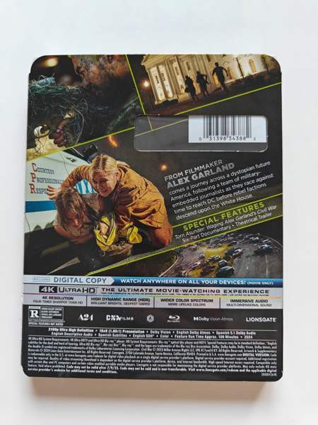 Civil War 4K UHD + Blu-ray (avaamaton) Turku – foto 2