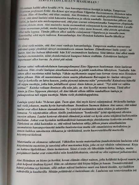 Aini Heinäsen lauluja Kajaani - photo 3