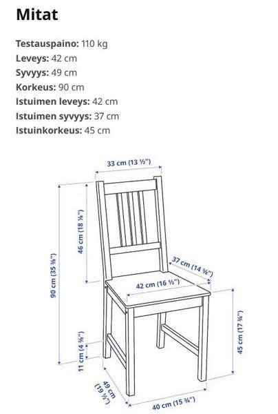 Ikean koottavat puuvalmiit tuolit Hausjärvi - изображение 1