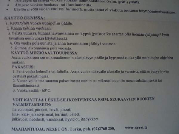 Käyttämätön Lekue silikonivuoka, halkaisija 26 cm, korkeus 5 cm Helsinki - valokuva 7