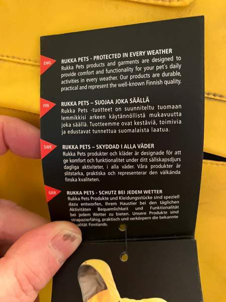 Uusi RUKKA sadetakki 45cm koiralle Helsinki - valokuva 3